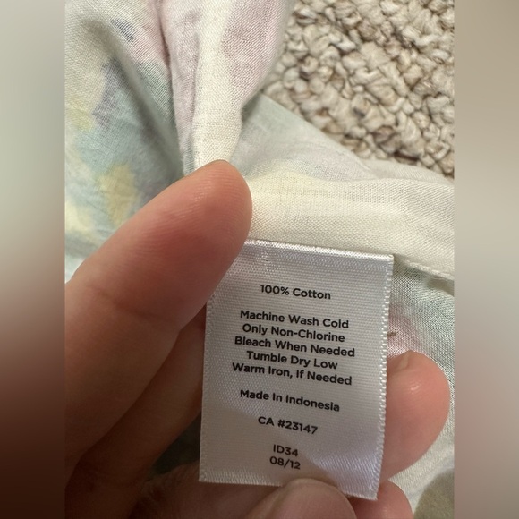 Talbots Pastel Floral Top size 12 - Picture 6 of 8